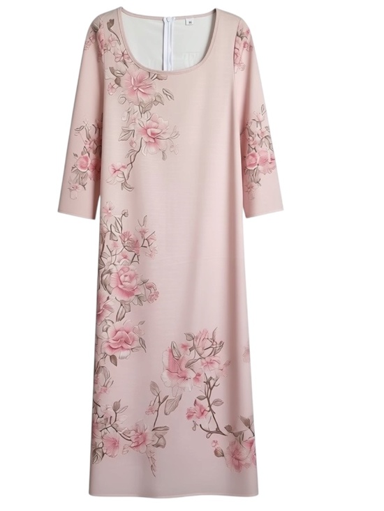 Wrenoin Dresses & Skirts - Wrenoin Pink Floral Midi Dress Sz M NWT Scoop Neck Floral Dress